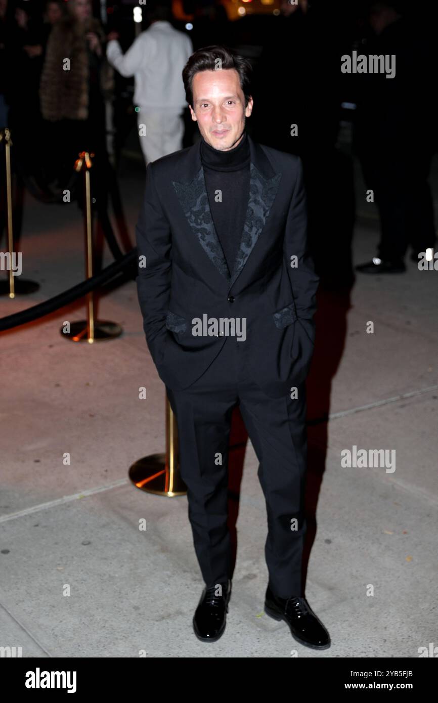 NEW YORK - OCTOBER 15: John Giordano is seen attending the Victoria's Secret Fashion Show 2024 after party at The Crane Club in Chelsea on October 15, 2024, in New York City. He turned heads in a chic black ensemble as he joined other A-list celebrities for the glamorous event. Photo: Giada Papini Rampelotto/EuropaNewswire Stock Photo