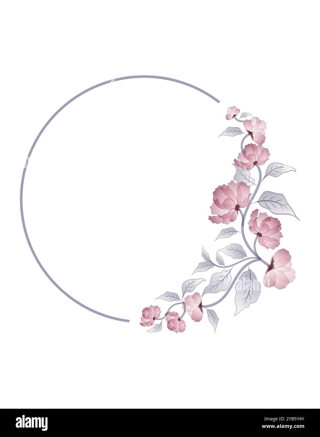 Floral Art Background Natural Leaves for Frame Illustration Stock ...