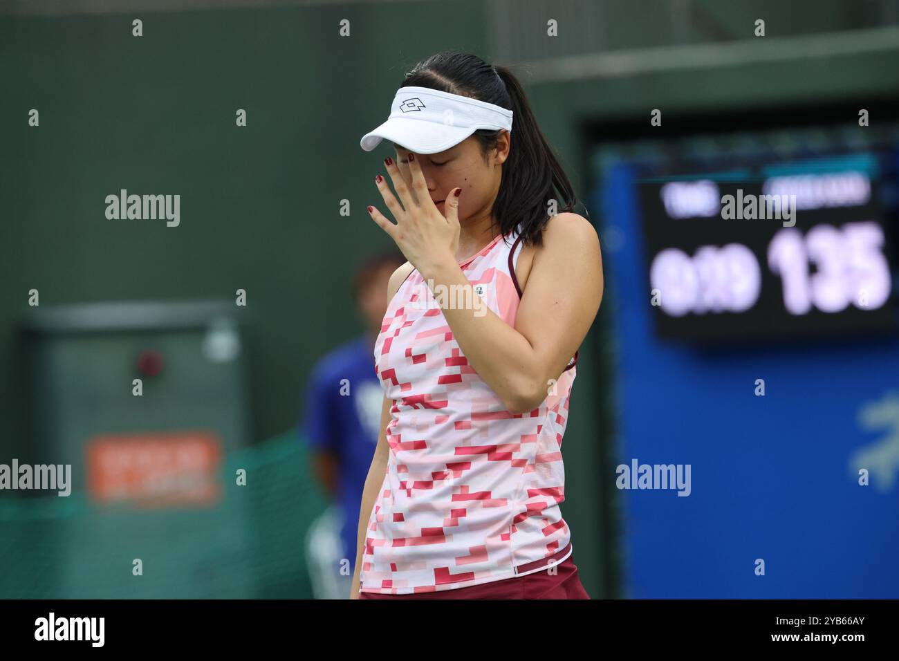 Osaka, Japan. 17th Oct, 2024. Sara Saito (JPN) Tennis : Women's Singles Round 16 at Morita Tennis Center Utsubo during Kinoshita Group Japan Open Tennis Championships 2024 in Osaka, Japan . Credit: SportsPressJP/AFLO/Alamy Live News Stock Photo