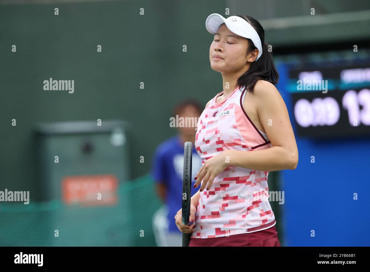 Osaka, Japan. 17th Oct, 2024. Sara Saito (JPN) Tennis : Women's Singles Round 16 at Morita Tennis Center Utsubo during Kinoshita Group Japan Open Tennis Championships 2024 in Osaka, Japan . Credit: SportsPressJP/AFLO/Alamy Live News Stock Photo