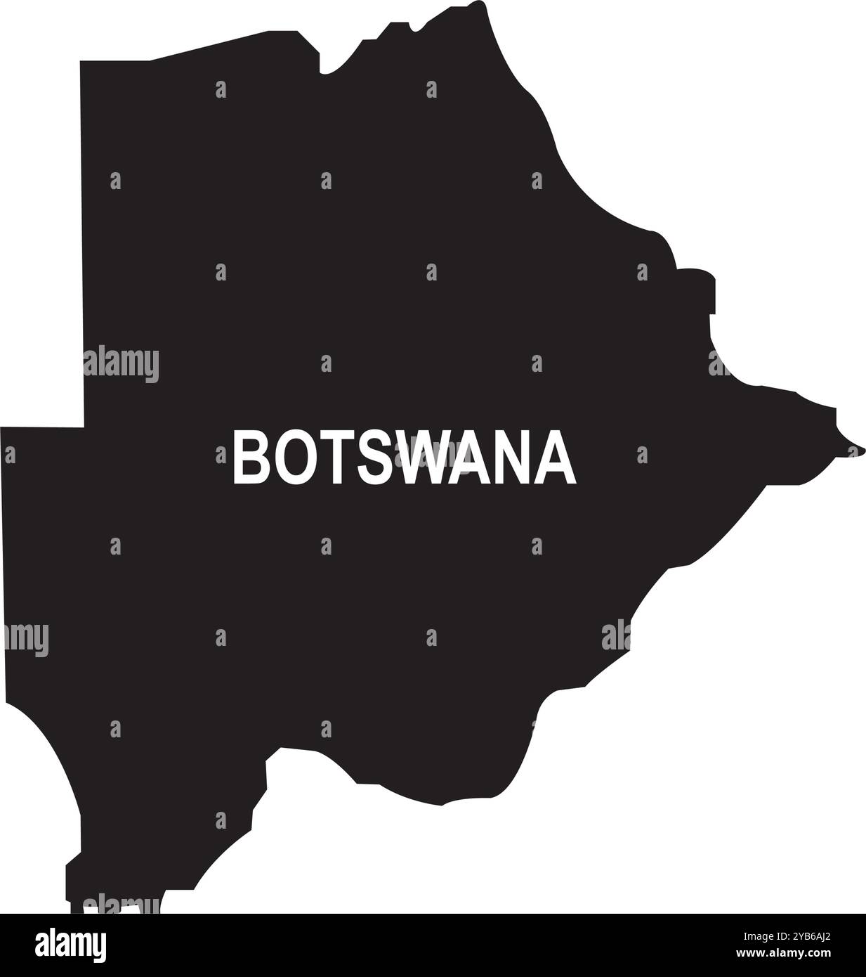 botswana map icon vector illustration design Stock Vector