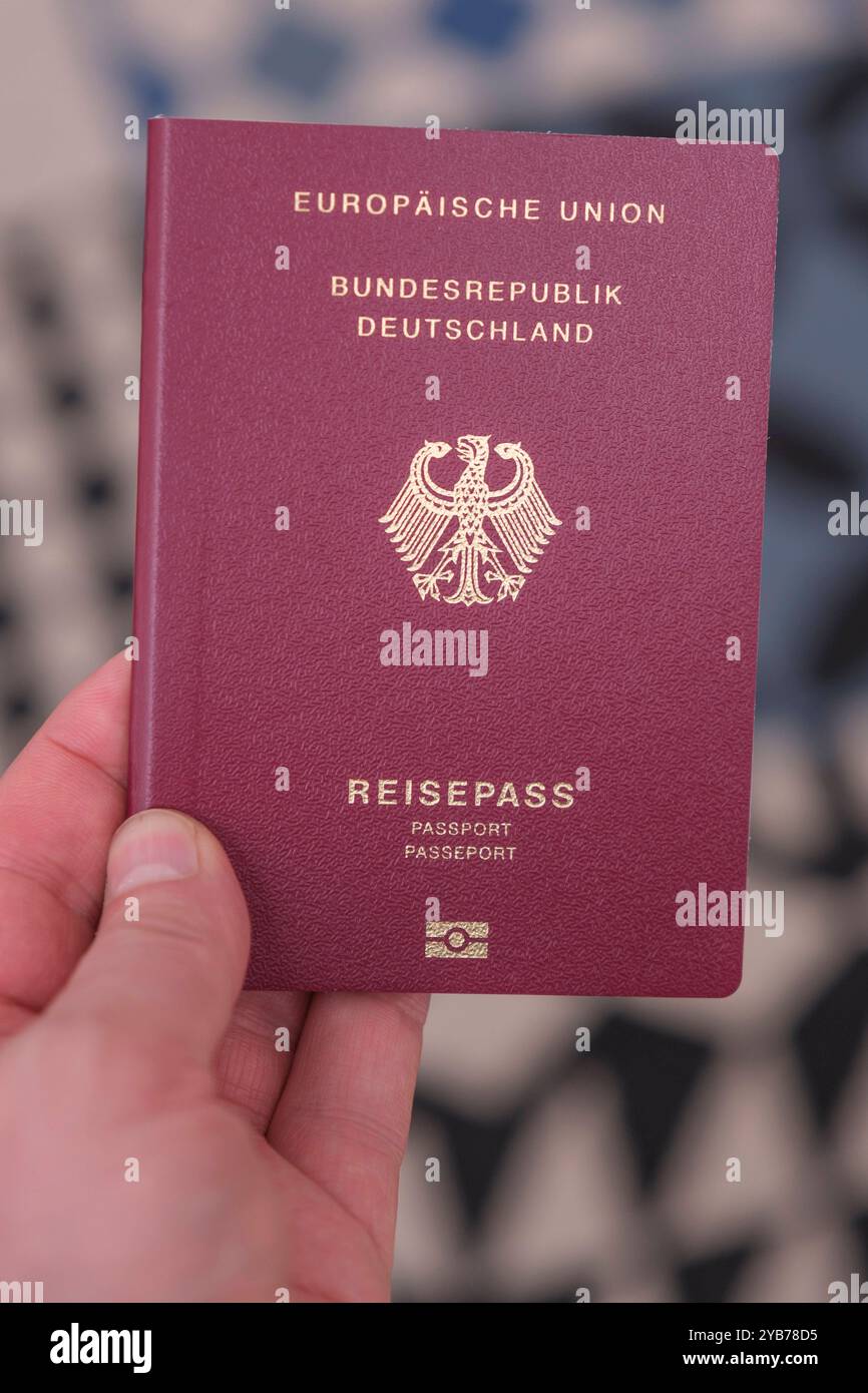 Deutscher Reisepass *** German passport Nordrhein-Westfalen Deutschland, Germany GMS17835 Stock Photo