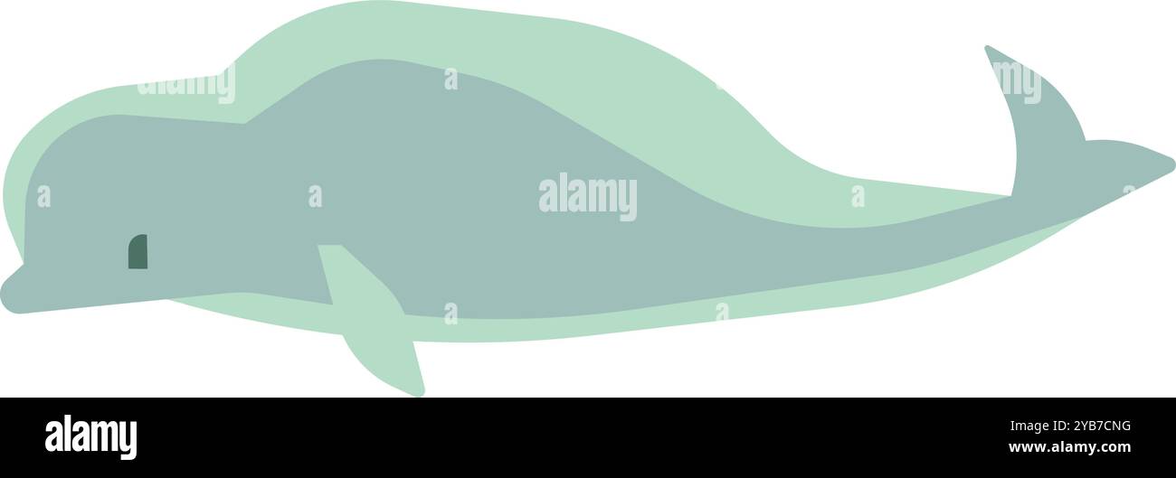 Beluga whale color icon. Natural marine predator Stock Vector Image ...