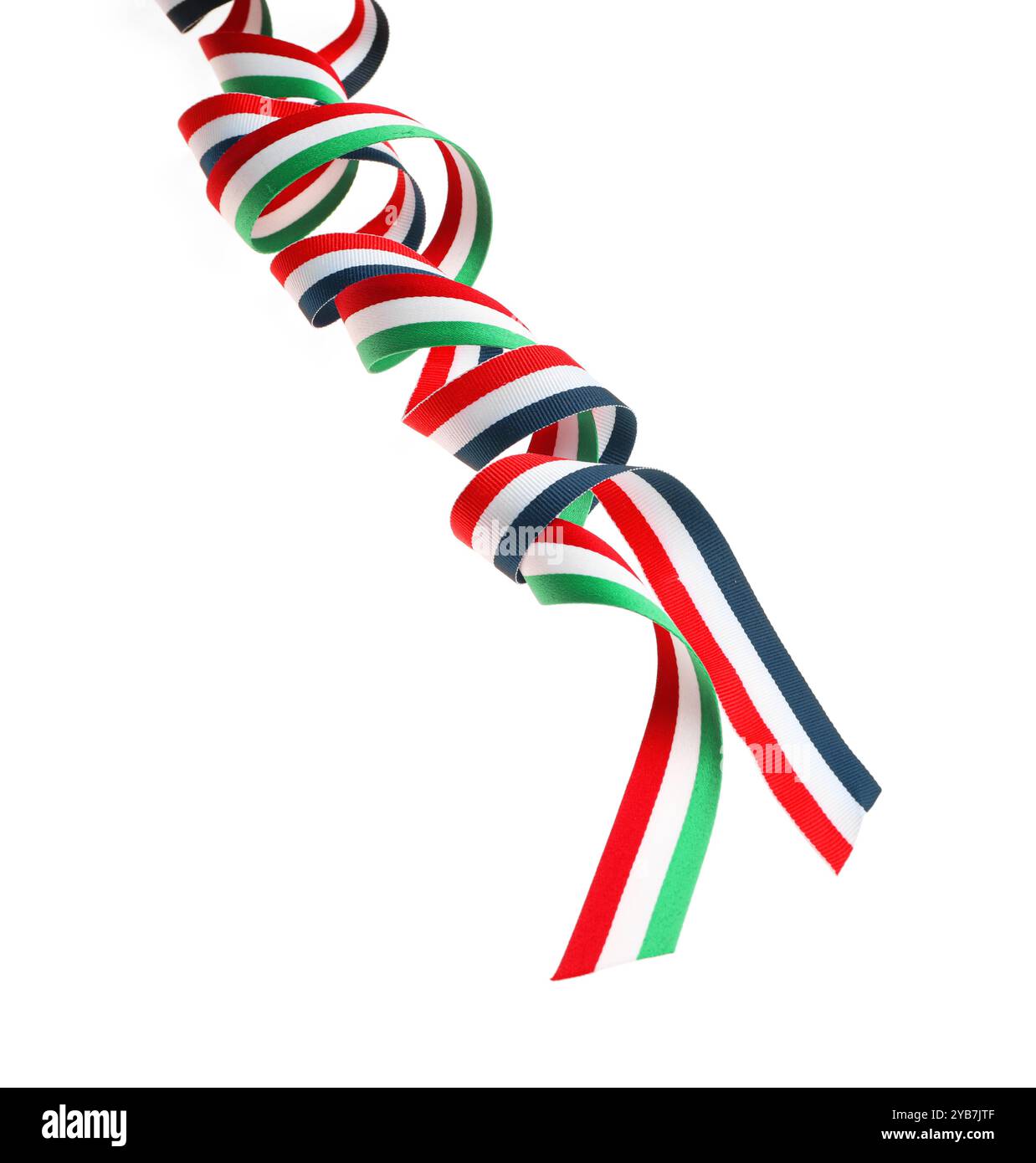 Ribbons in colors of different flags isolated on white Stock Photo - Alamy