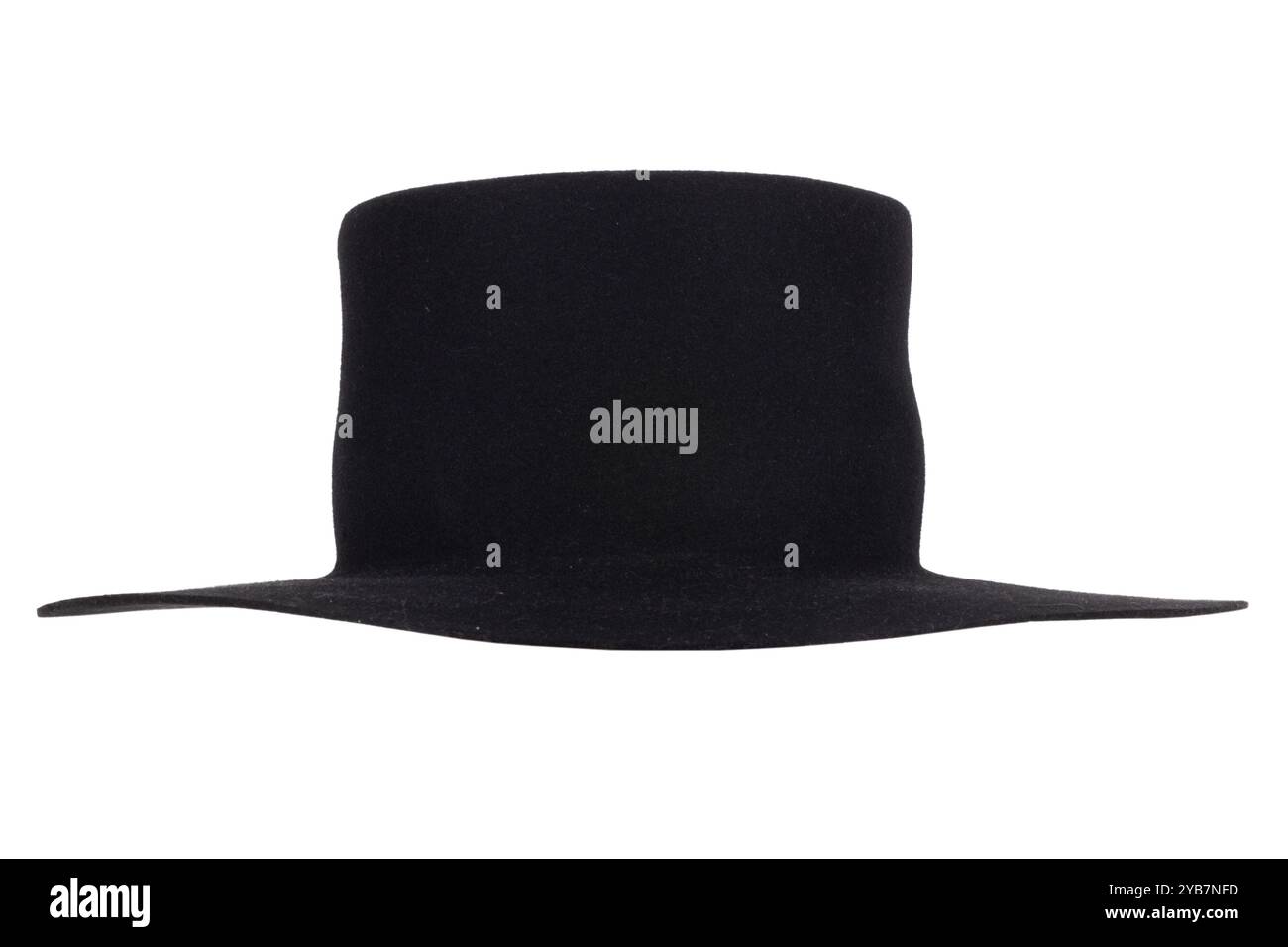Old west black hat. Isolated on white background Stock Photo - Alamy