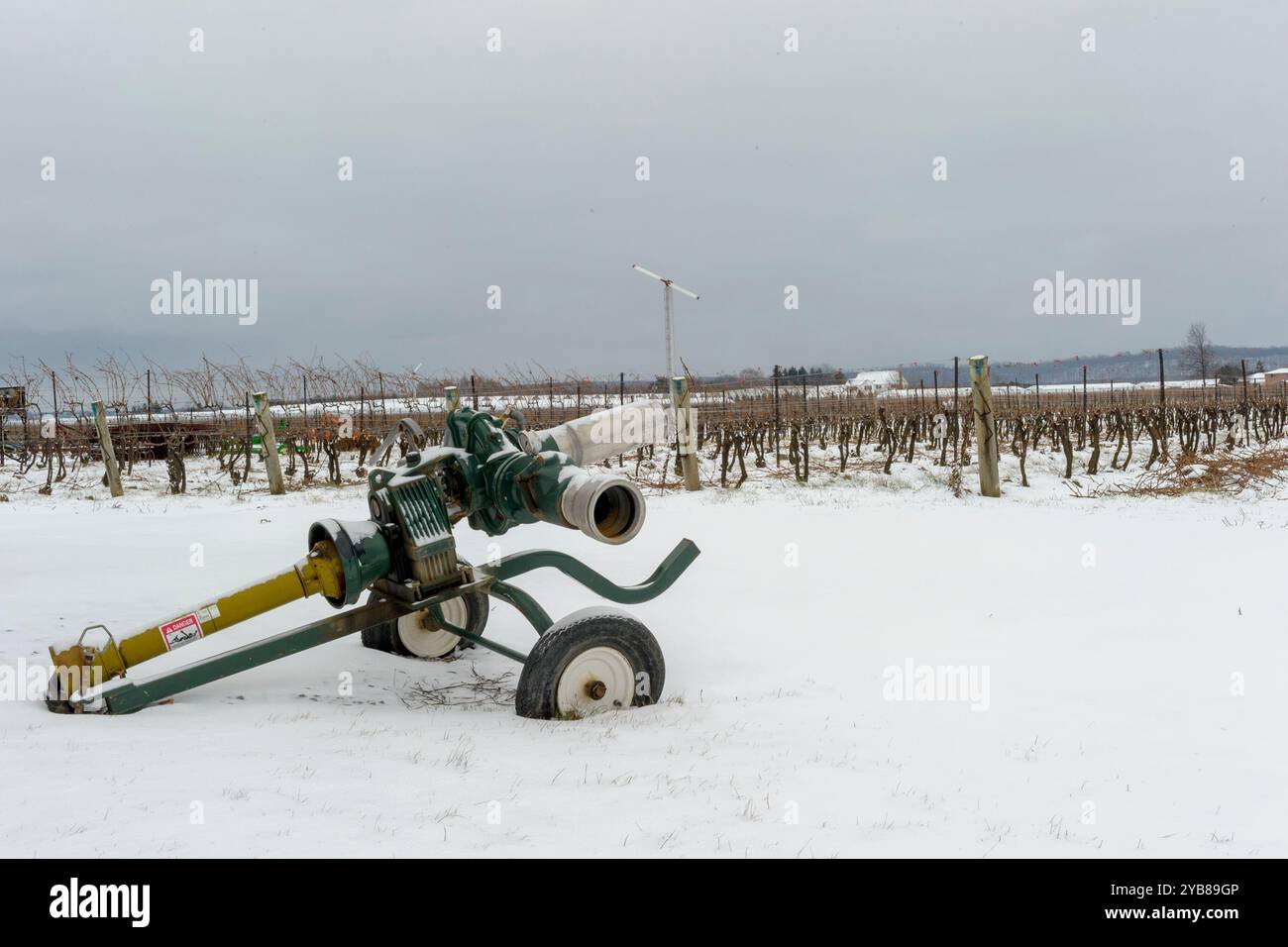 Winter Farm Scene Stock Photo - Alamy