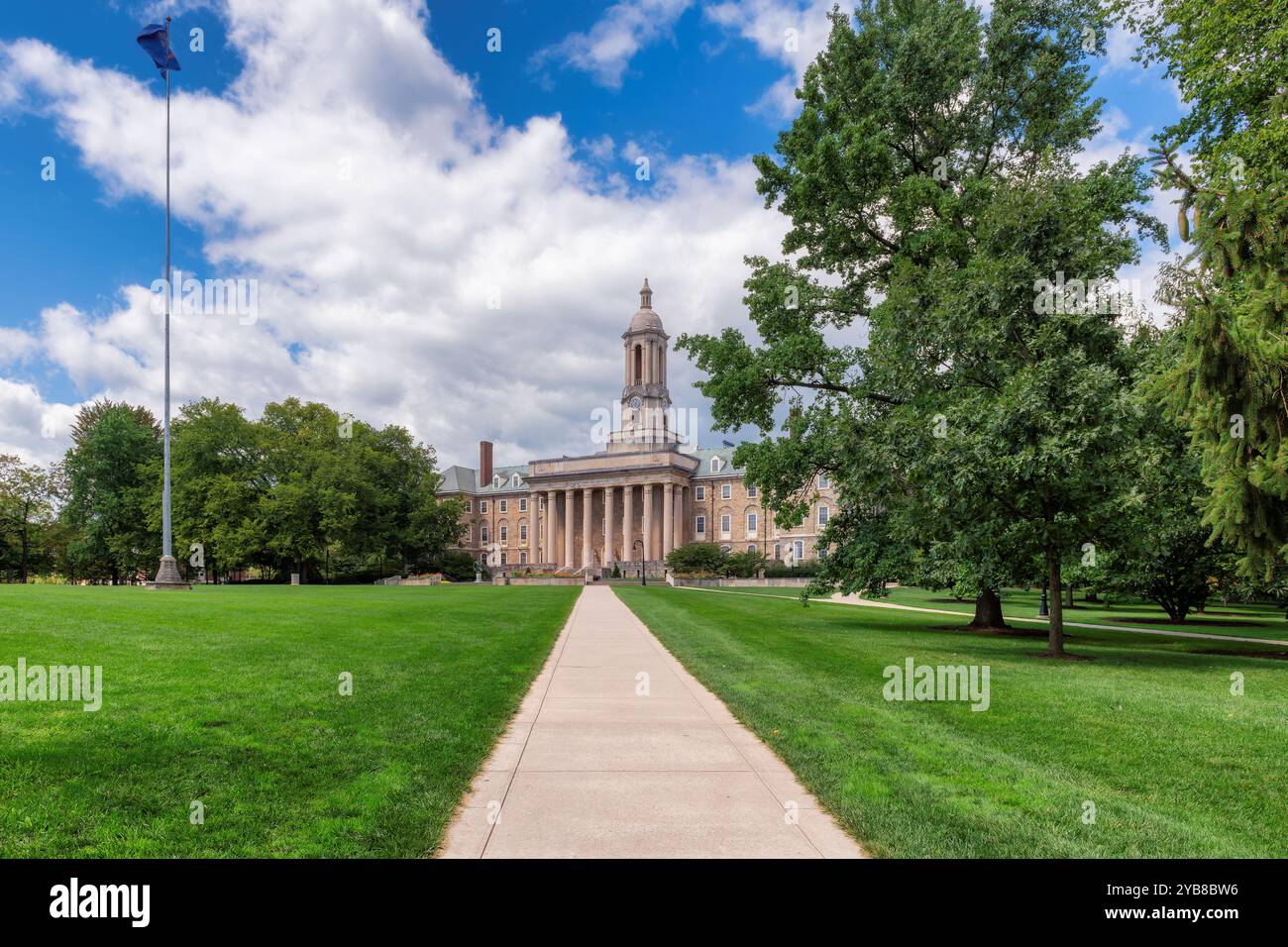 The Old Main building on the campus of Penn State University Stock Photo