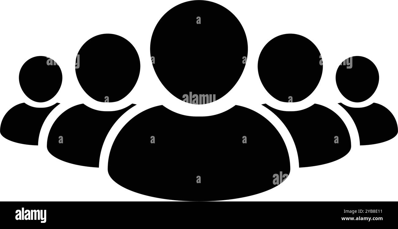 People icon vector group of persons symbol avatar for business ...