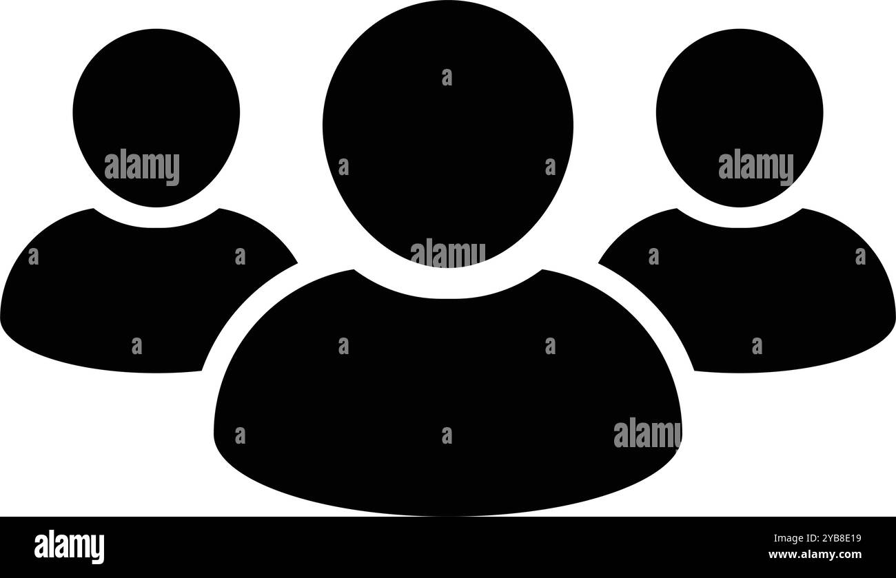 People icon vector group of persons symbol avatar for business ...