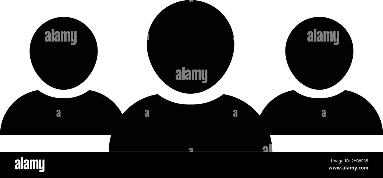 People icon vector group of persons symbol avatar for business ...