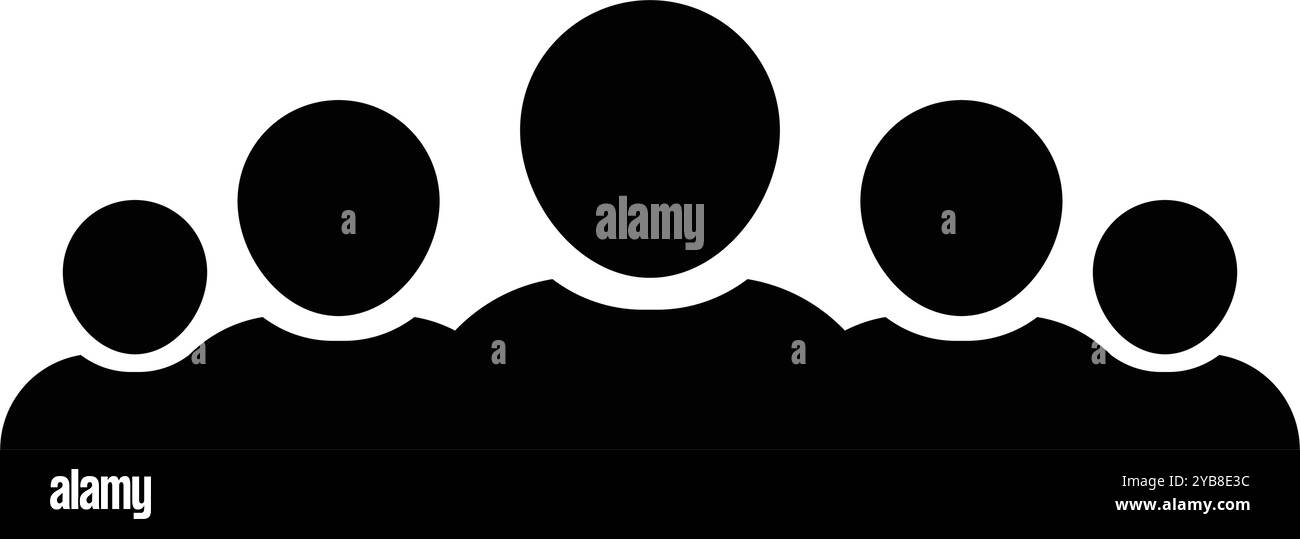 People icon vector group of persons symbol avatar for business ...