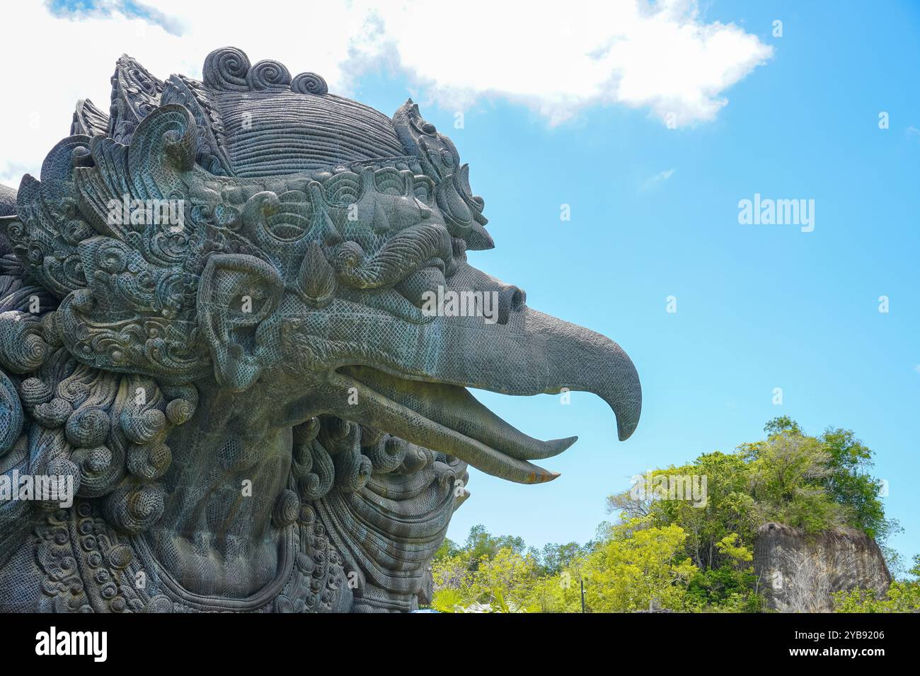 Garuda head statue at the Garuda Wisnu Kencana Cultural Park, Bali - Indonesia Stock Photo