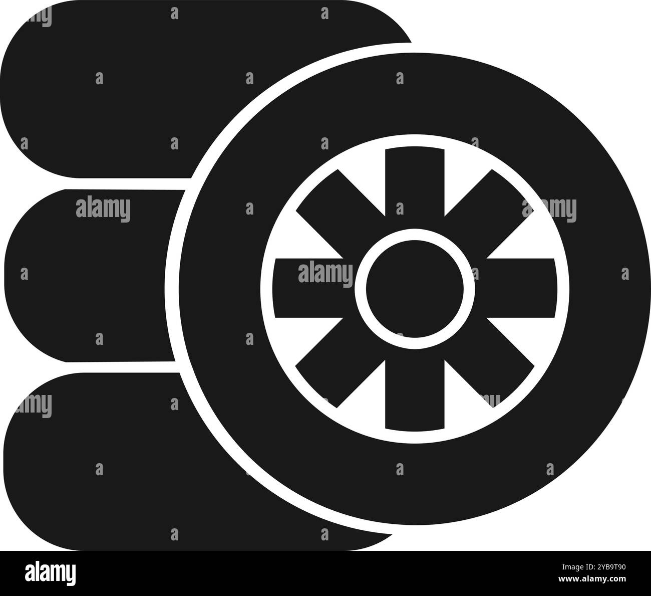 Car tires black icon. Rubber auto wheel Stock Vector Image & Art - Alamy