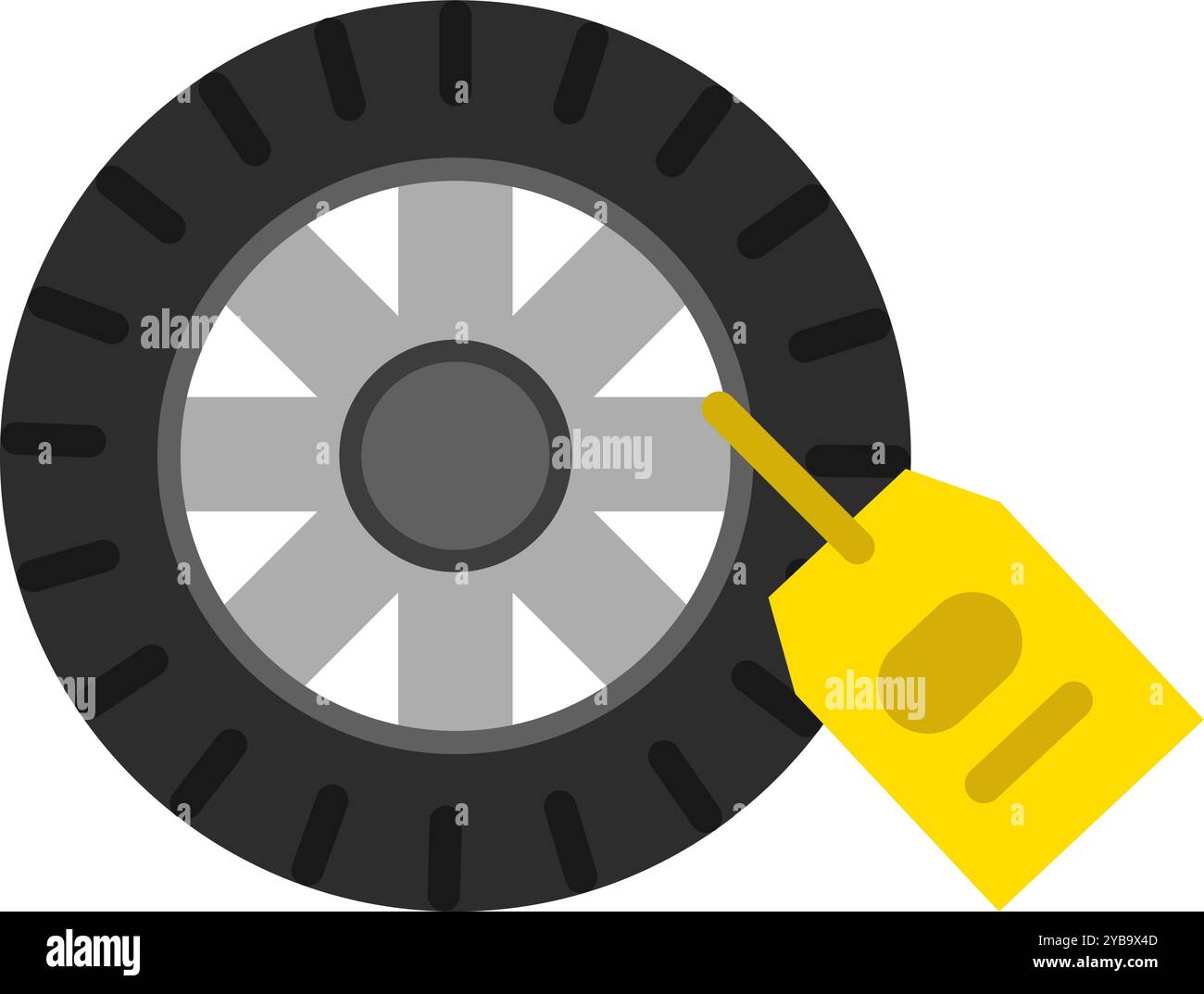 Wheel block icon. Car garage service repair Stock Vector Image & Art
