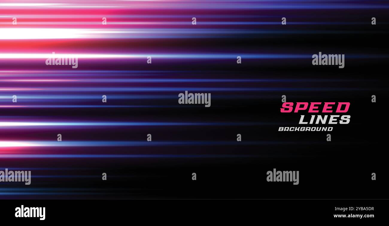colorful light effect speed lines motion background Stock Vector Image ...
