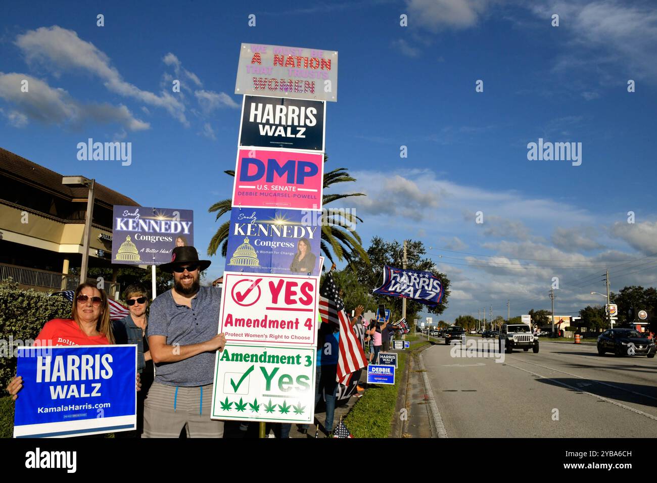 Veterans harris walz flags 2024elections elections vertera hires stock