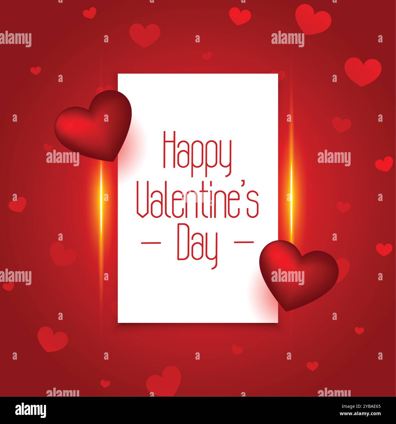 happy valentines day hearts background design Stock Vector Image & Art ...