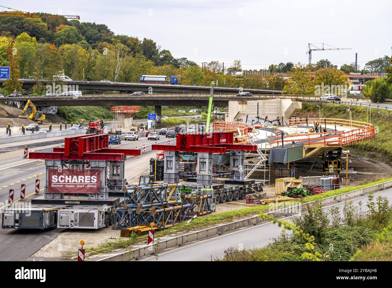 Duisburg-Kaiserberg motorway junction, A40 with the A3, major ...