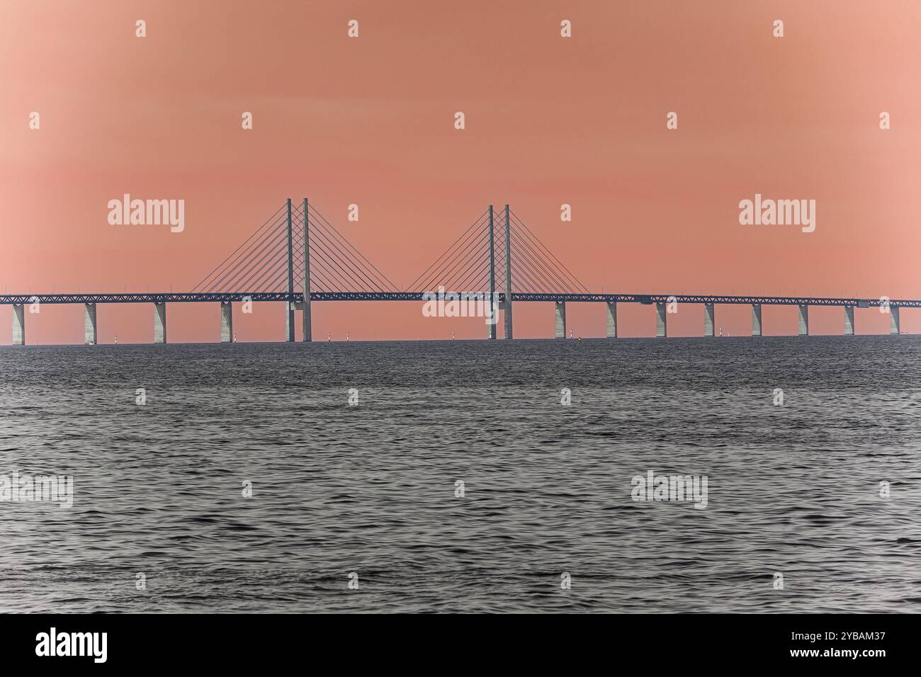 Oresund, Bridge, Oresundsbroen, world's longest cable-stayed bridge ...