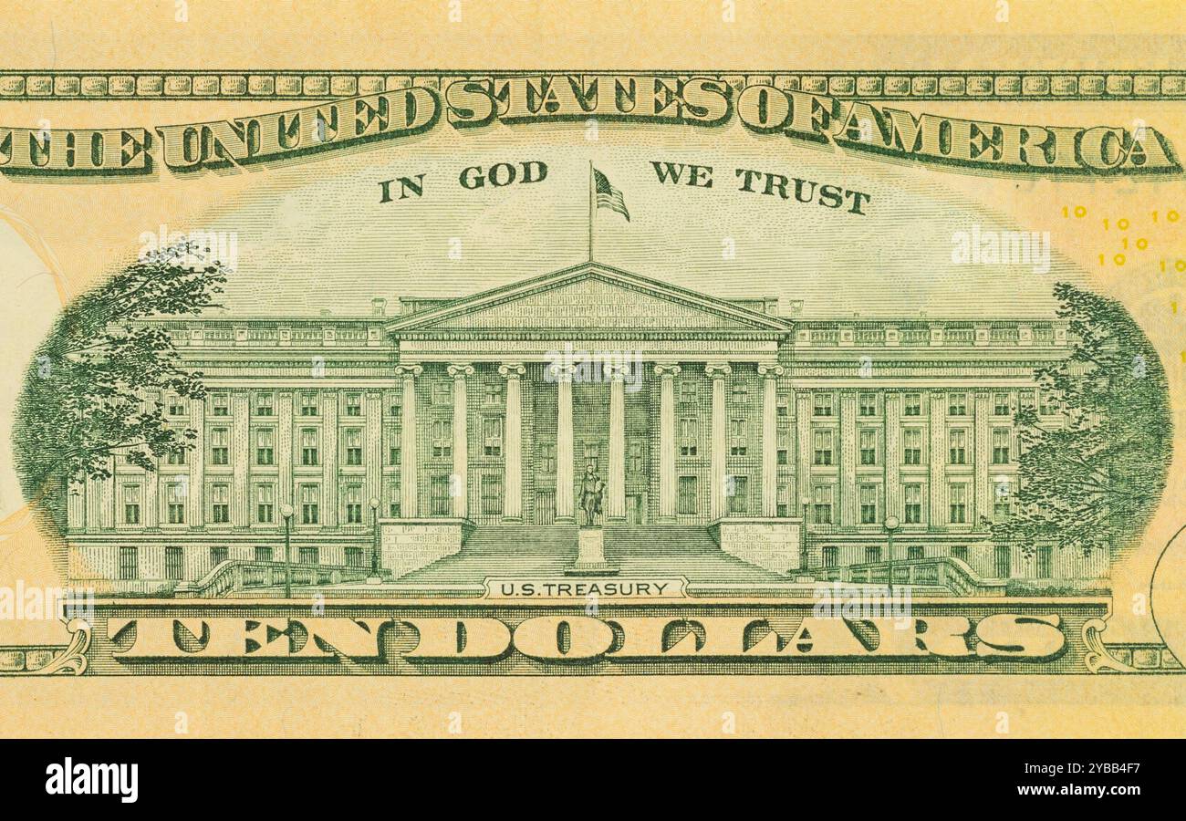 Ten dollar bill u s currency hi-res stock photography and images - Alamy