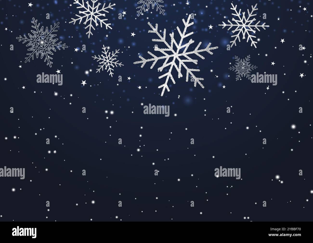 Christmas background with a snowflakes and stars design Stock Vector ...
