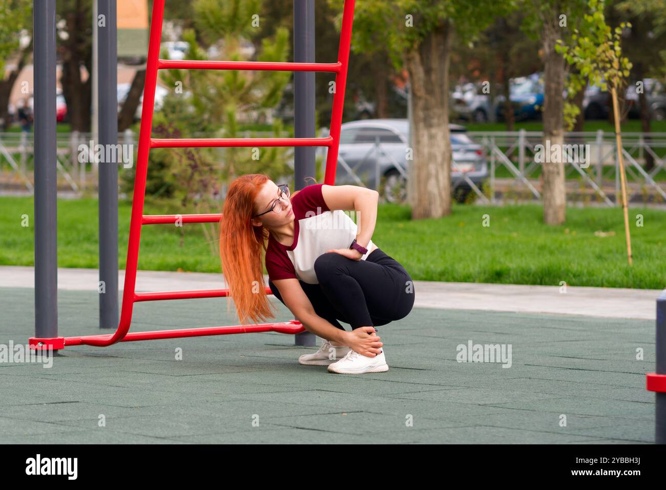 Public outdoor fitness equipment hi res stock photography and images Page 9 Alamy