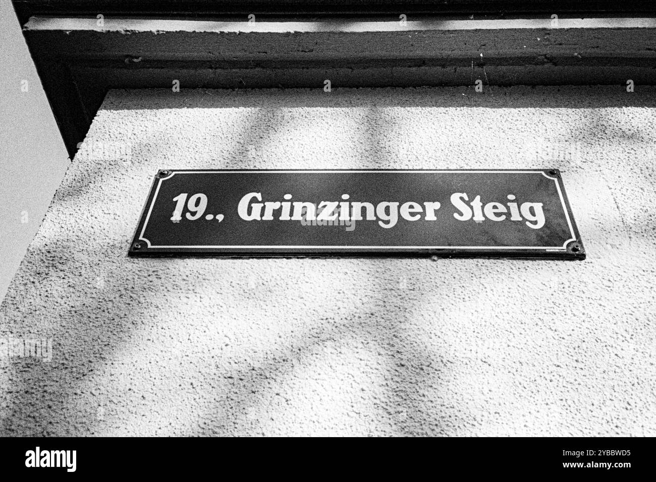 Sign Post Vienna Signs vienna Black and White Stock Photos & Images - Alamy