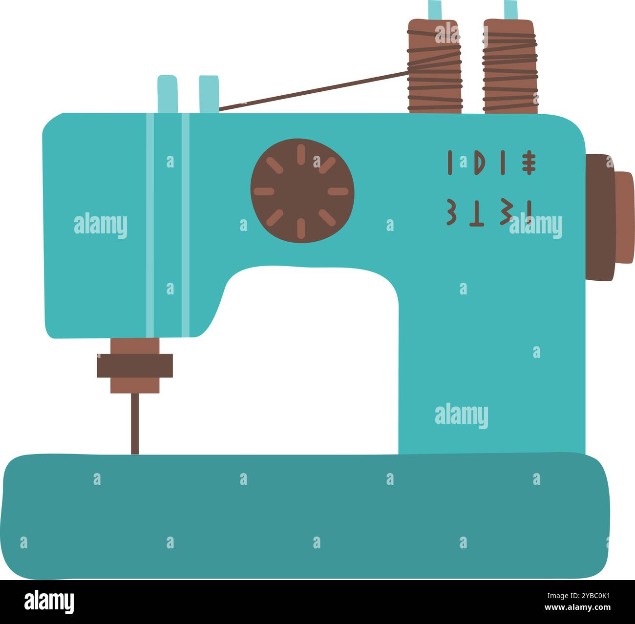 Sewing machine color icon. Clothing craft equipment Stock Vector Image ...