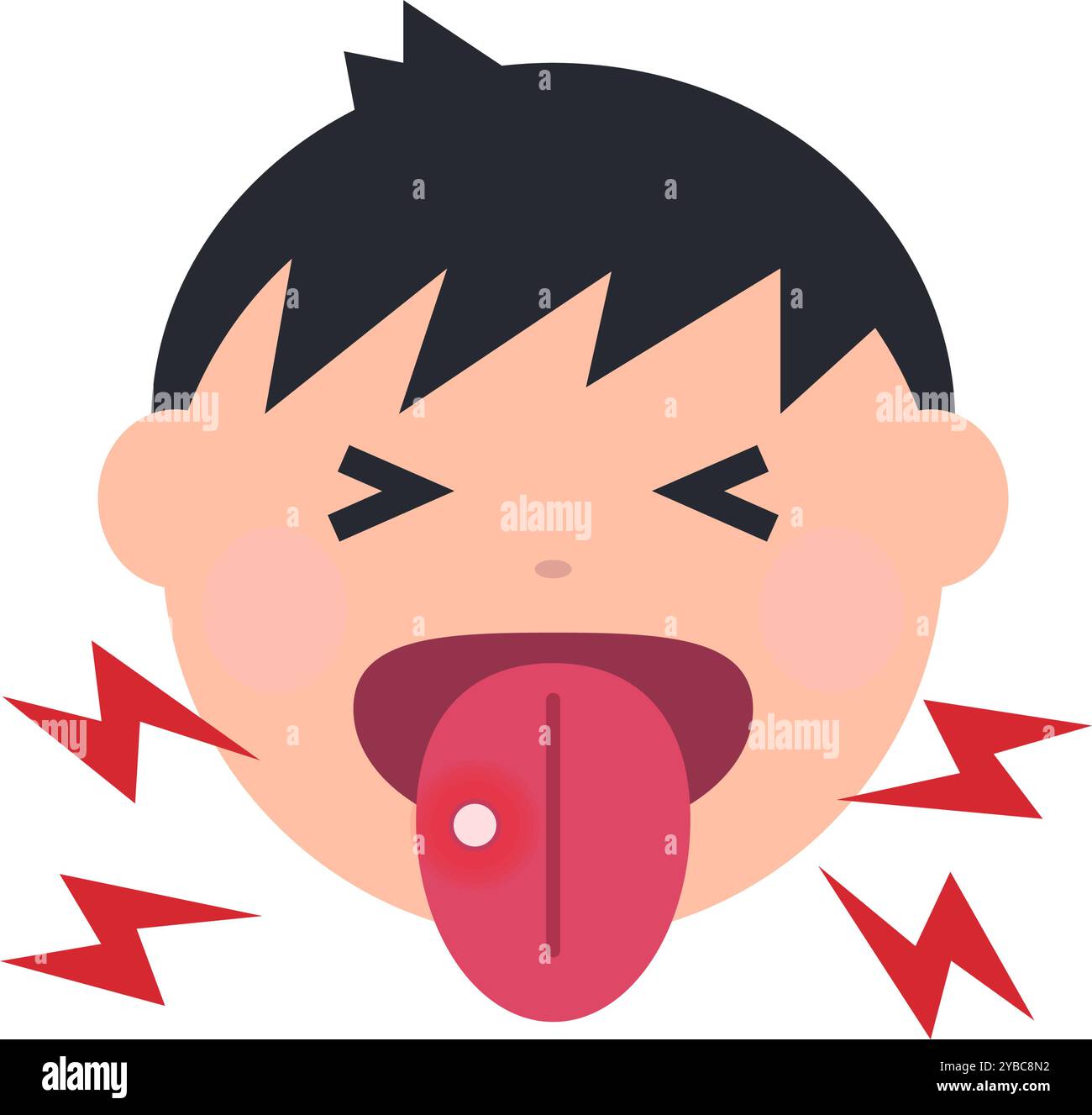 sticker of a cartoon unhealthy kidney 11291063 Vector Art at Vecteezy, image size:1300x1327