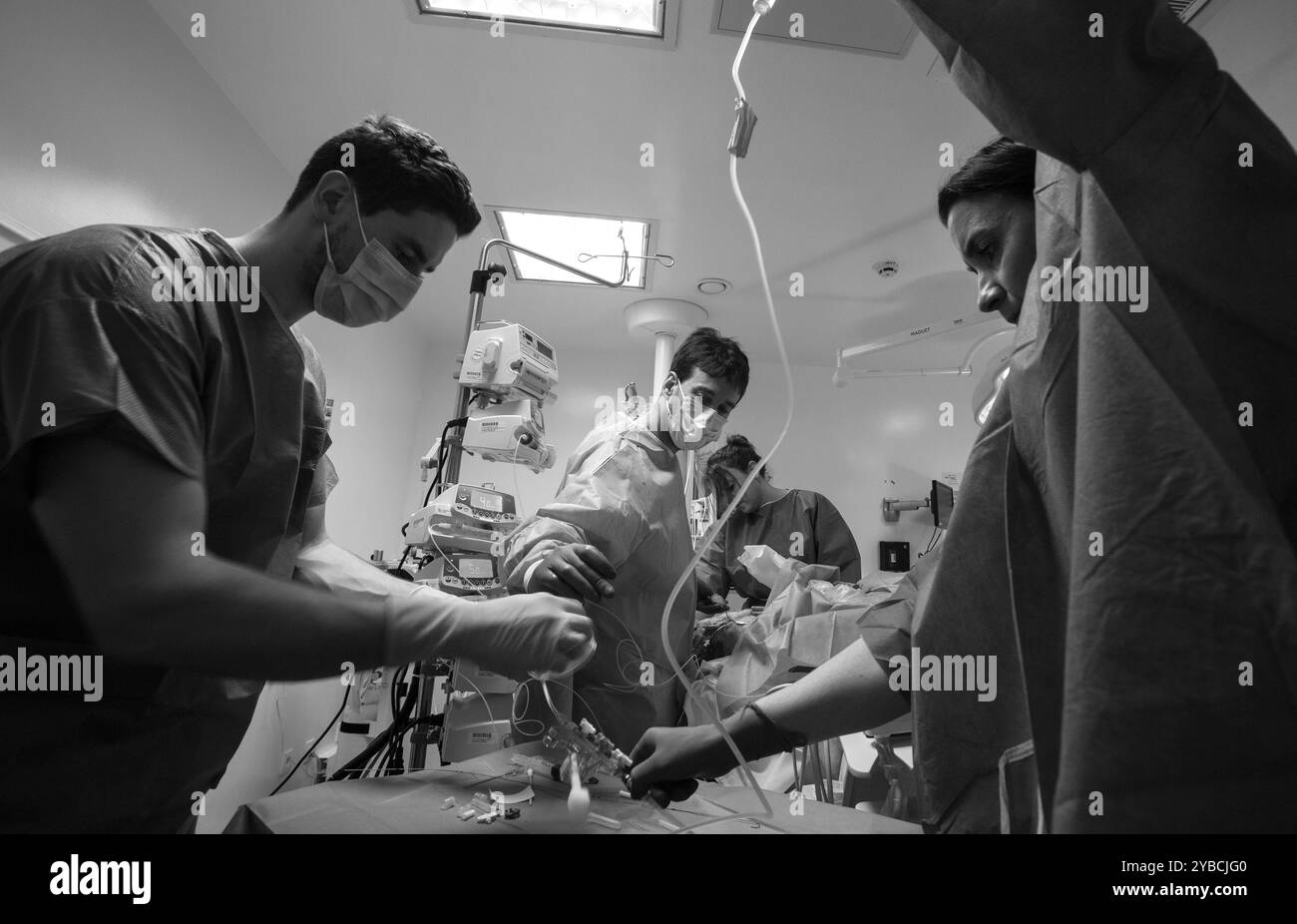 Hospital senior ambulance Black and White Stock Photos & Images - Alamy