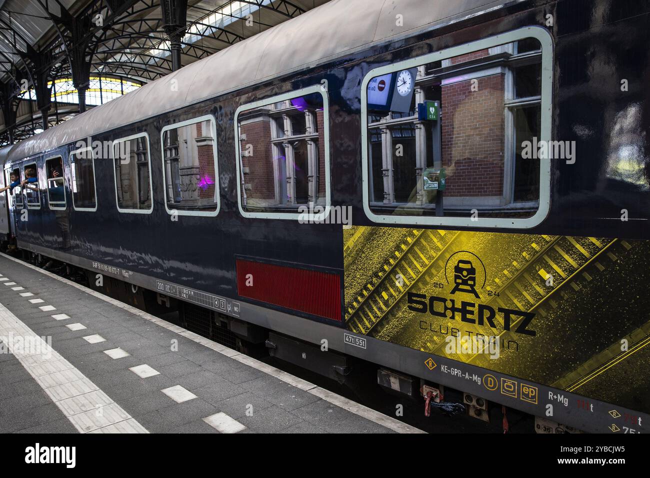 DEN HAAG - The 50HERTZ Club Train during the 29th edition of the Amsterdam Dance Event (ADE). Spread over five days, more than a thousand music events will take place at over two hundred venues in the capital. ANP DINGENA MOL netherlands out - belgium out Stock Photo