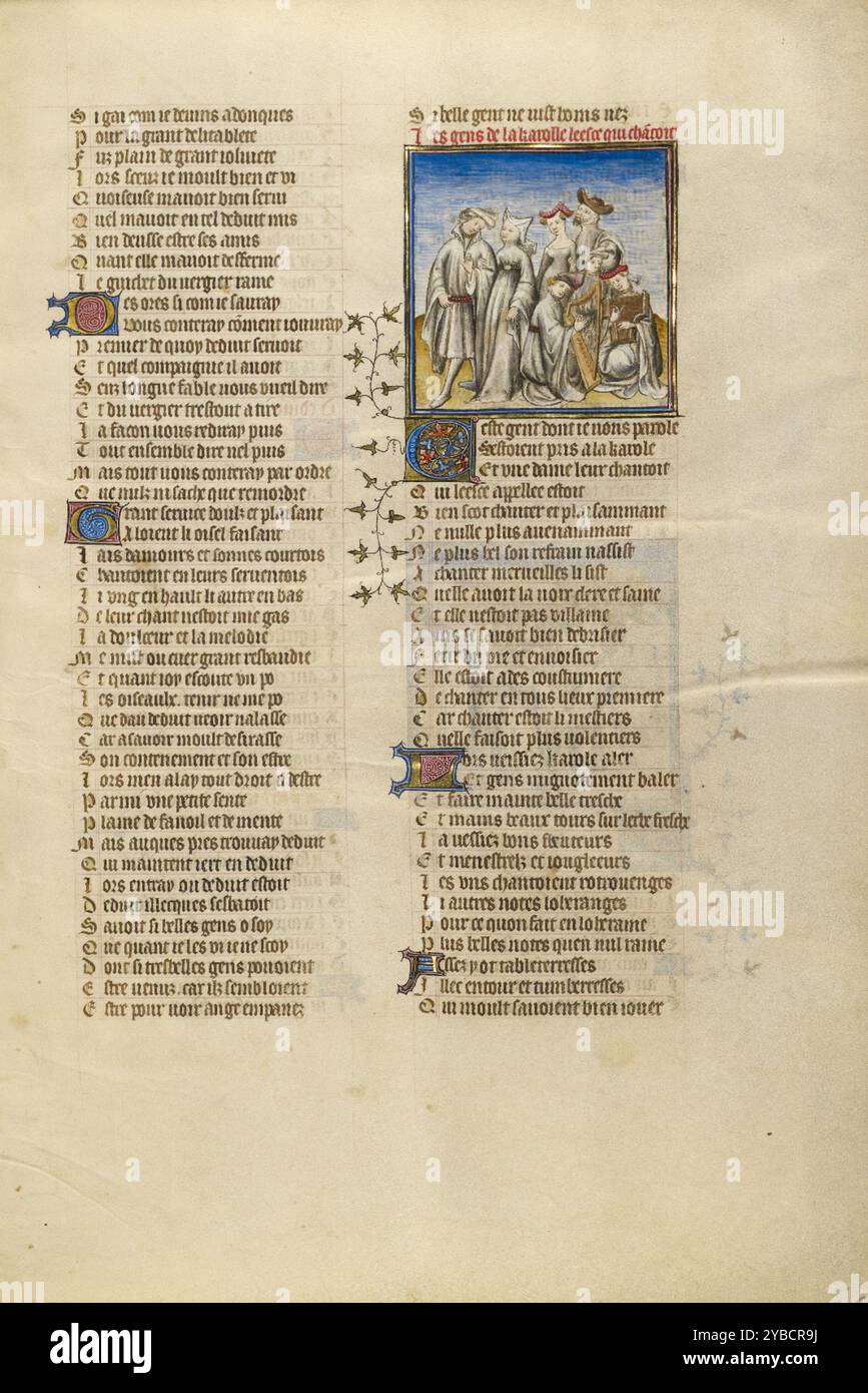 Medieval dancing manuscript hi-res stock photography and images - Alamy