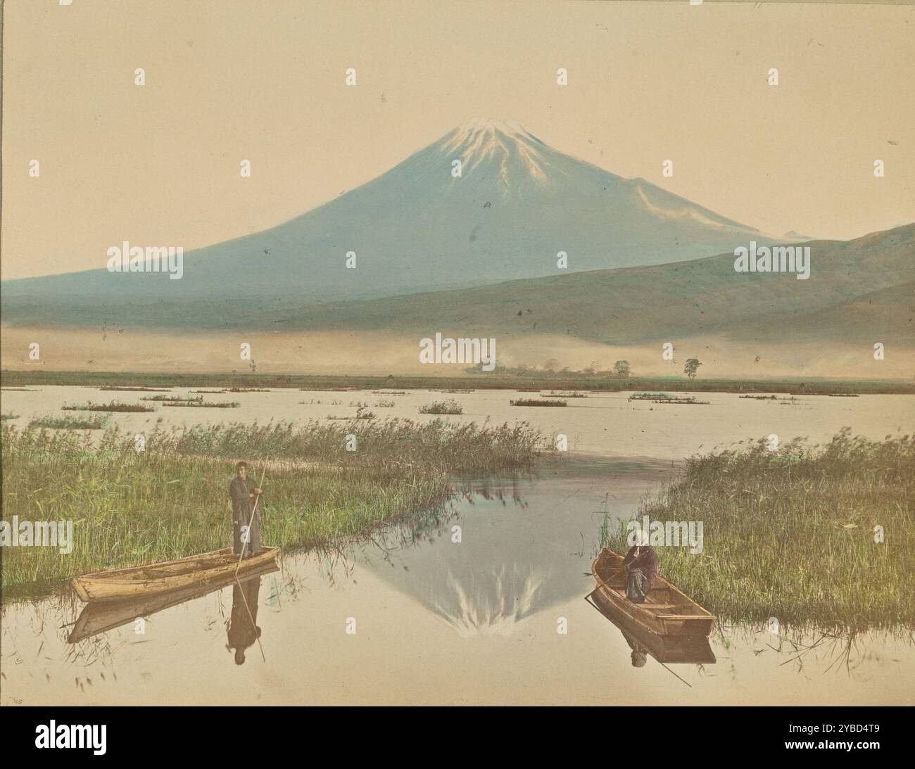 Mount Fuji as Seen from Kashiwabara, 1897. Stock Photo
