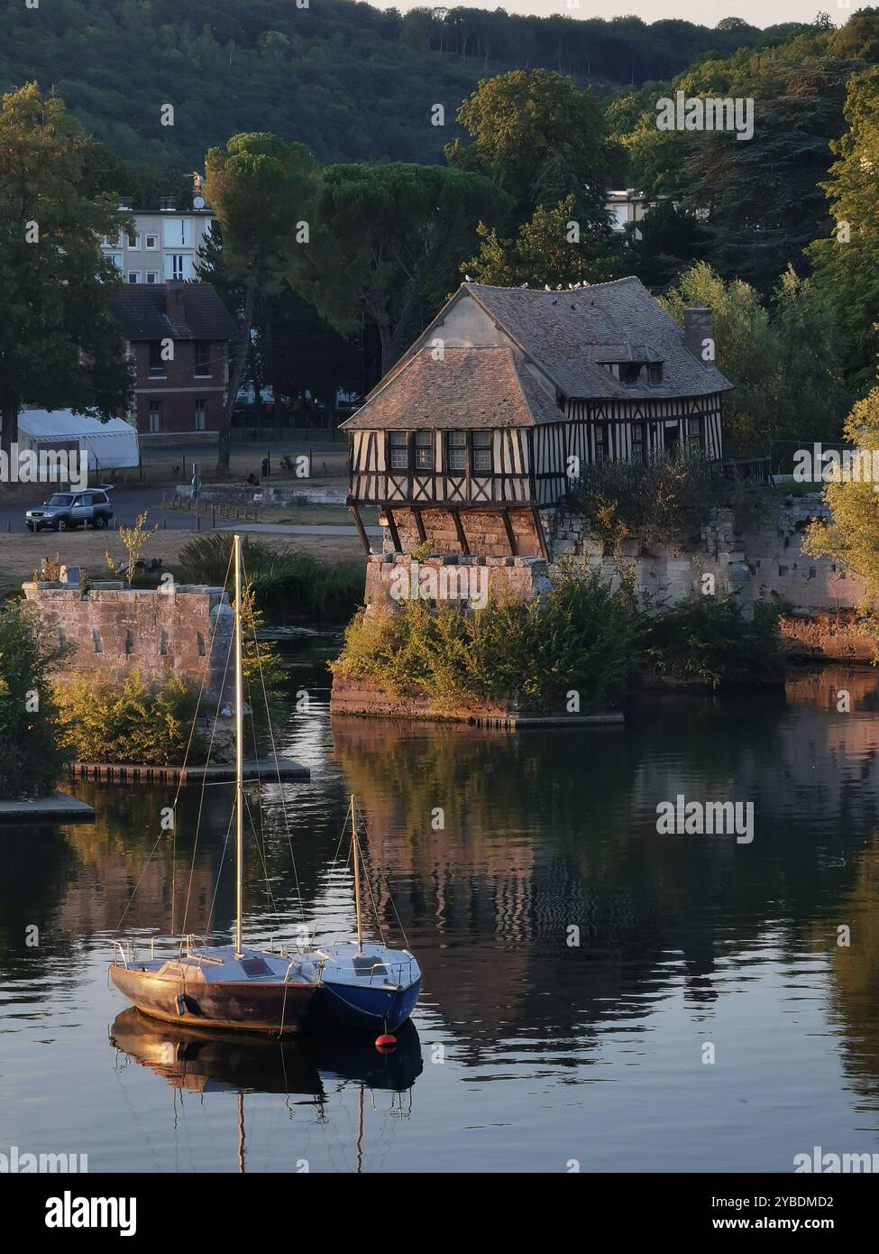 The Old Mill at Vernon, Eure, Normandy, France - Smartphone Captured Stock Image