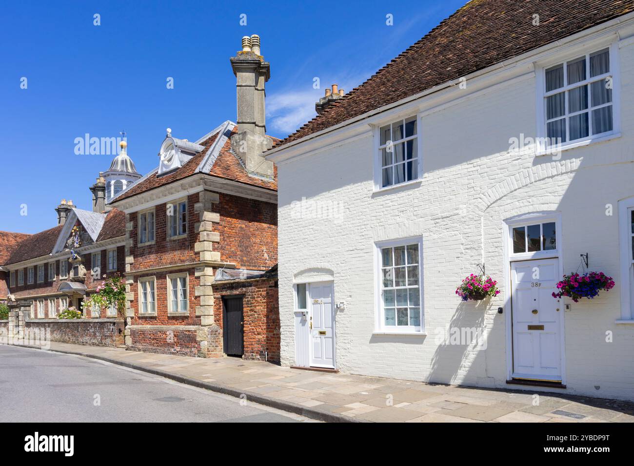 The College of Matrons is sheltered housing in a registered Almshouse in The Close Salisbury Wiltshire England UK GB Europe Stock Photo