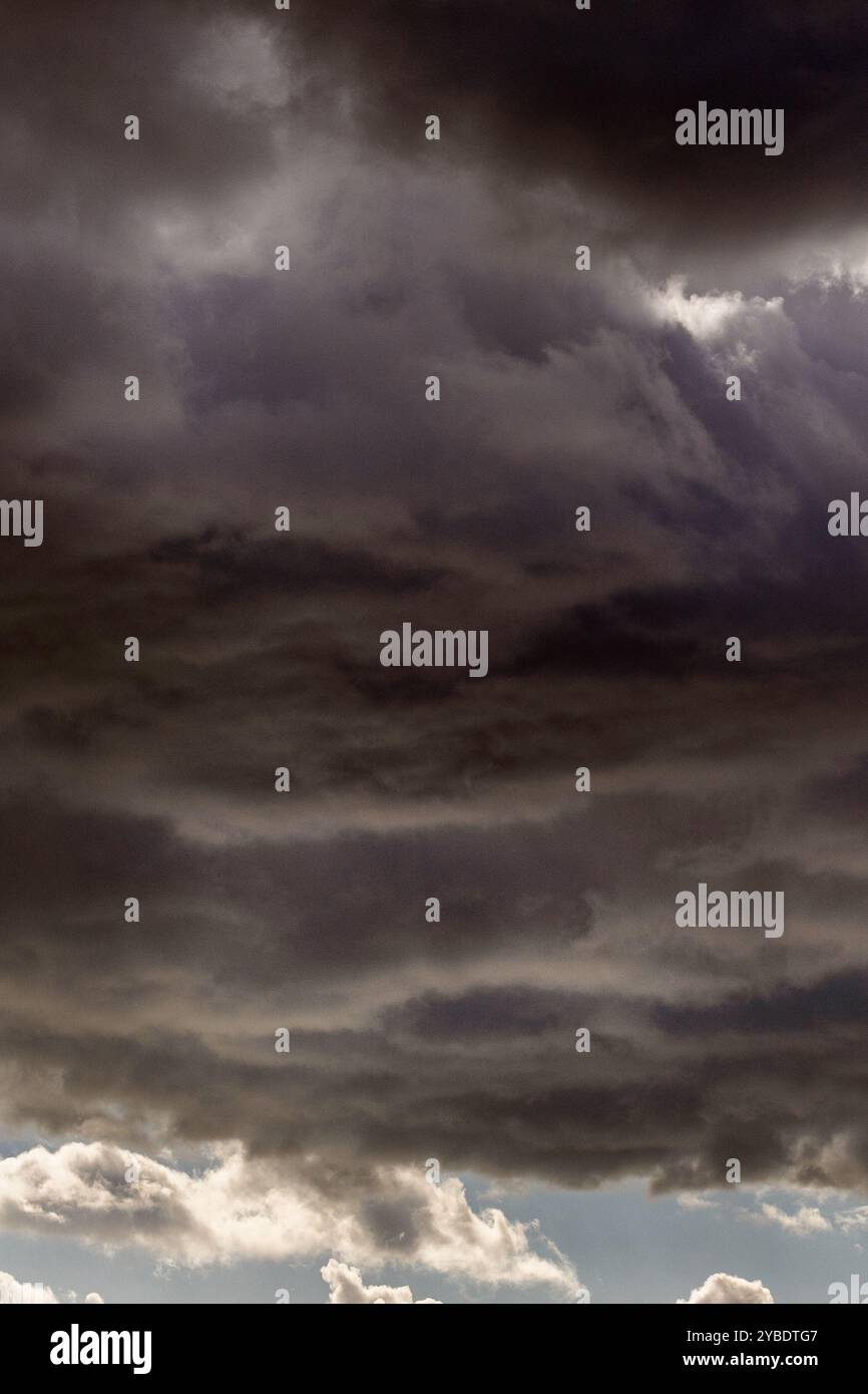 Grey clouds in the sky over Worthing, West Sussex, UK Stock Photo
