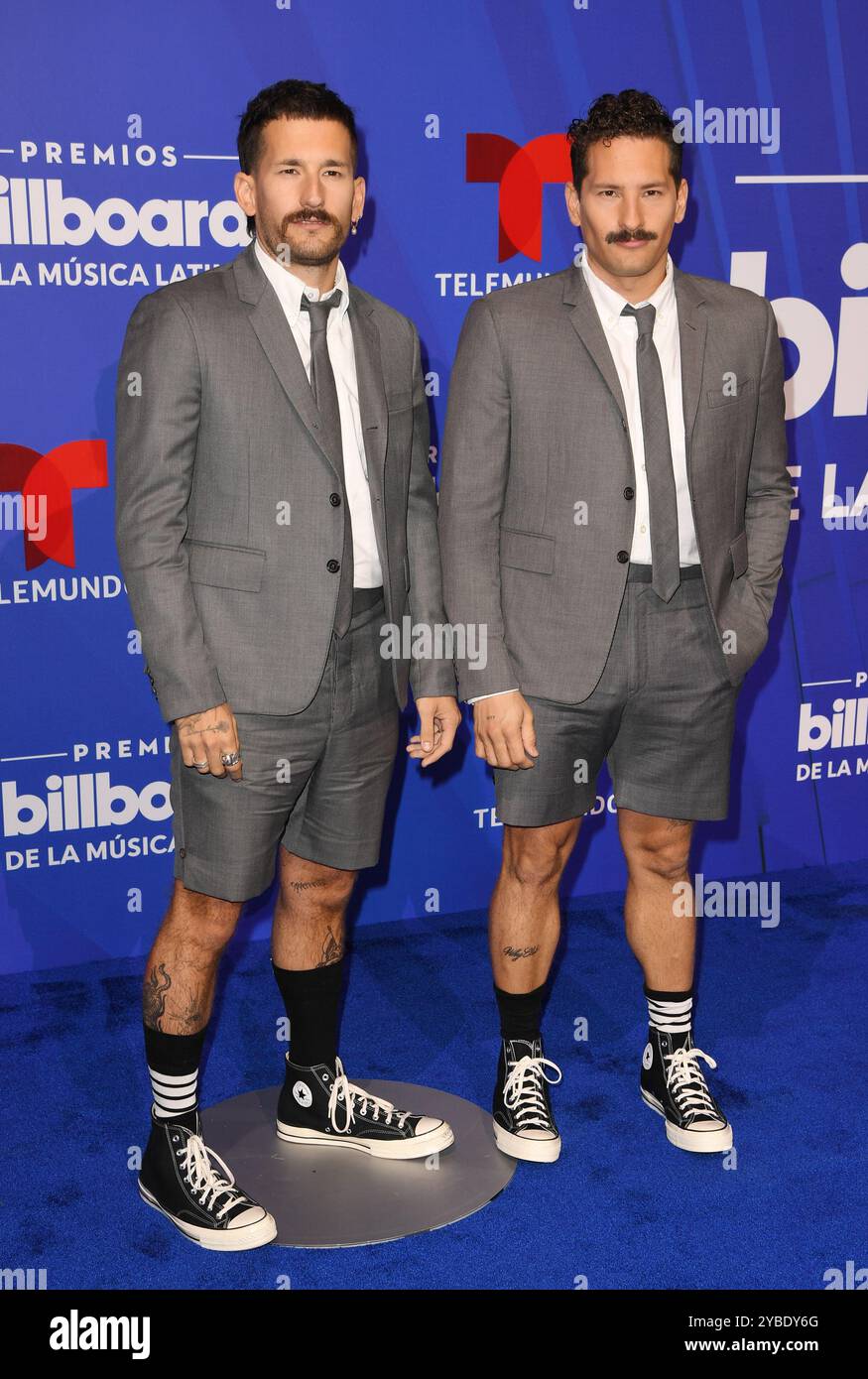 Miami Beach, Florida, USA. 17th Oct, 2024. Mau y Ricky at the 2024 Billboard Latin Music Awards at the Fillmore Miami Beach at Jackie Gleason Theater in Miami Beach, Florida, October 17, 2024. Credit: Mpi04/Media Punch/Alamy Live News Stock Photo