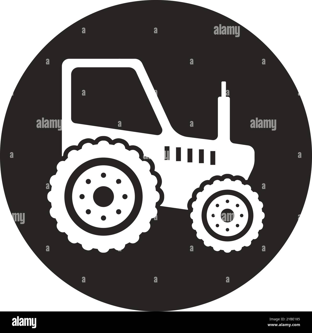 tractor icon vector illustration logo design Stock Vector