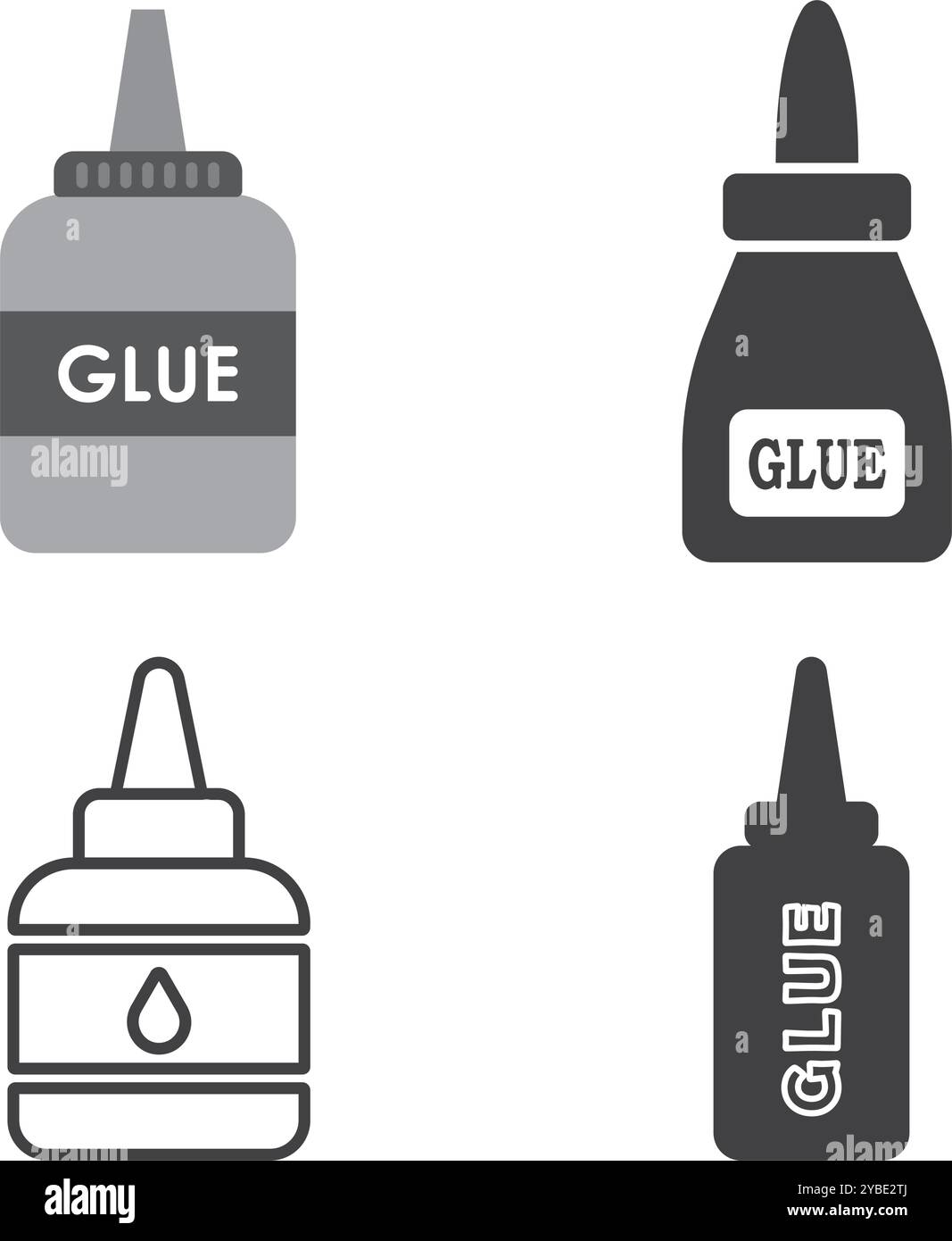 glue icon vector illustration logo design Stock Vector