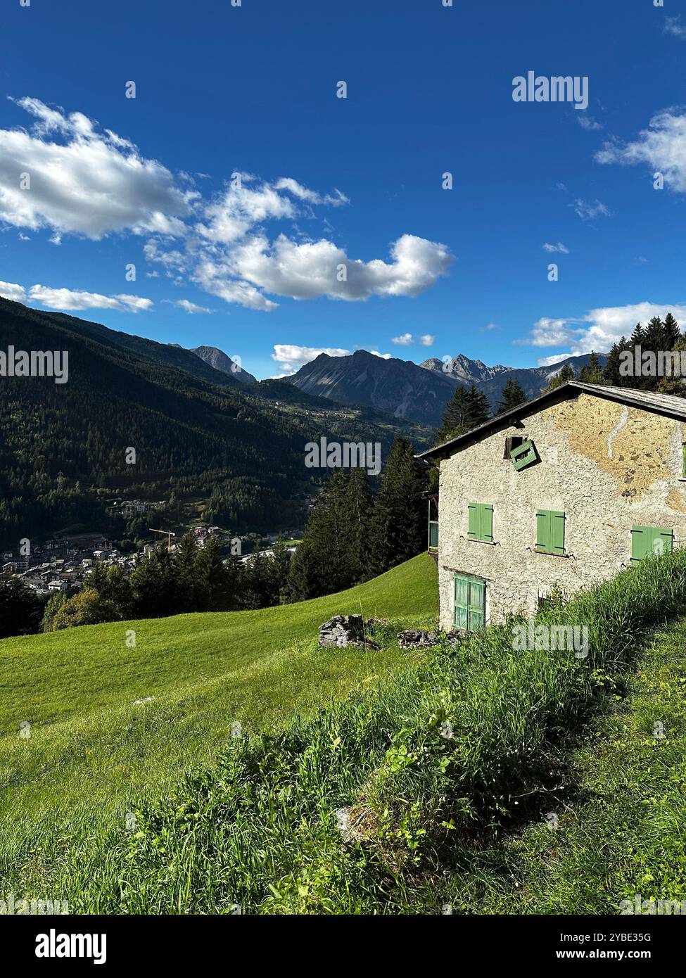 abandoned chalet - Smartphone Captured Stock Image