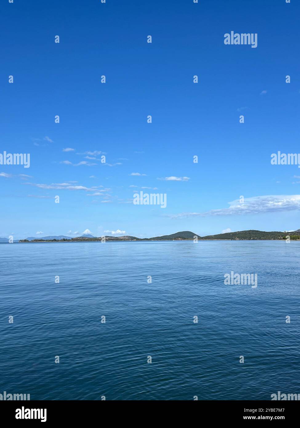 Serene Greece Oceanside - Smartphone Captured Stock Image