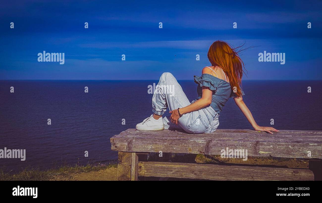 Travel girl - Smartphone Captured Stock Image