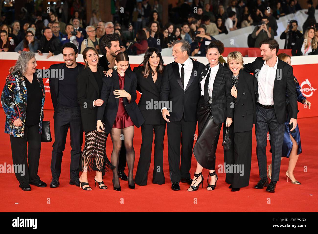 News - RED CARPET - FINO ALLA FINE - 19th Rome Film Festival - DAY 3 4th L-R Francesco Scianna, Sveva Mariani, Gabriele Muccino and guests attend the FINO ALLA FINE red carpet during the 19th Rome Film Festival at Auditorium Parco Della Musica on October 18, 2024 in Rome, Italy. Rome Auditorium Parco della Musica Italy Copyright: xDomenicoxCippitellix/xLiveMediax LPN 1561797 Stock Photo