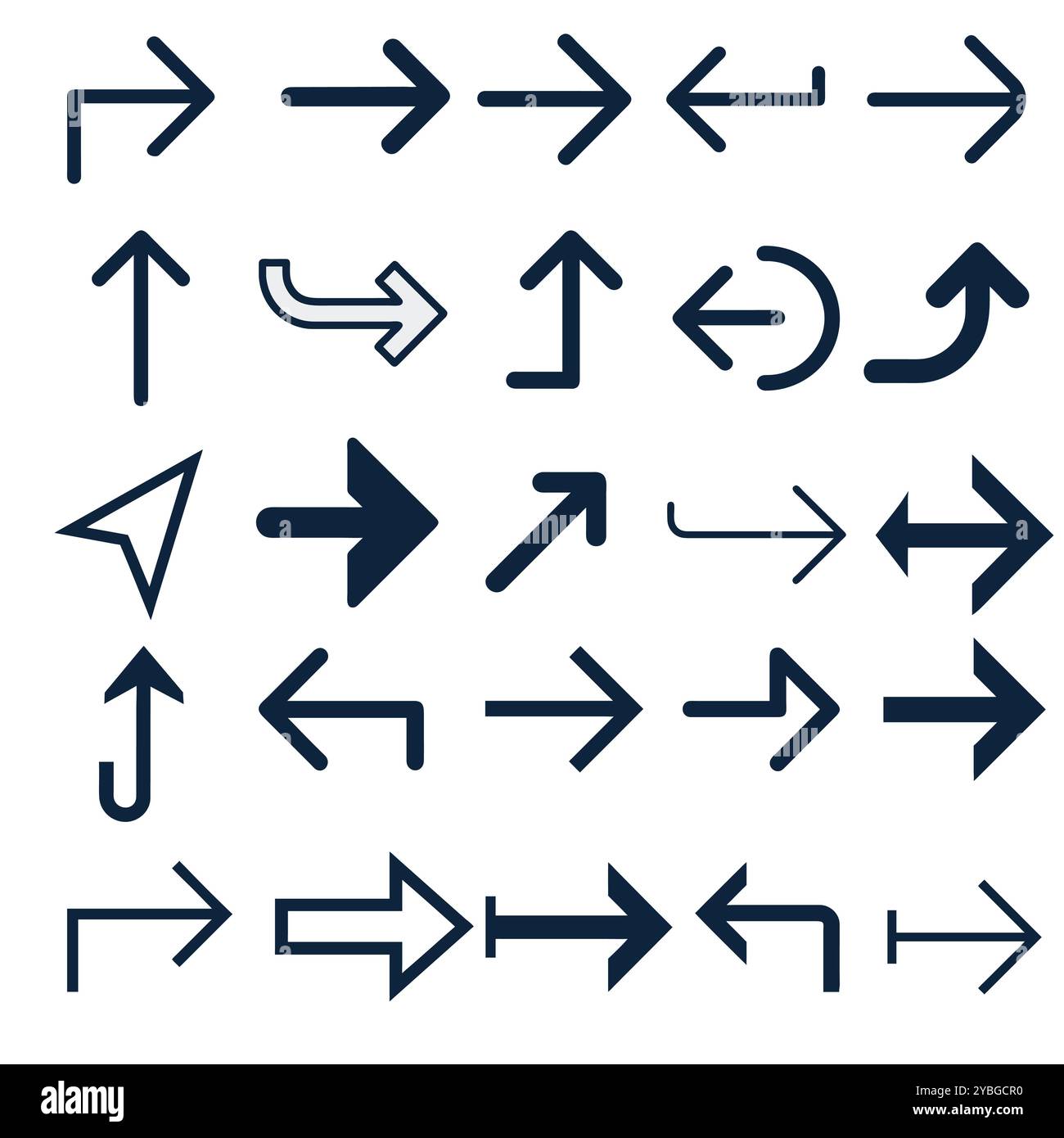 Arrows set icons Arrow vector collection Arrow Cursor Modern simple ...