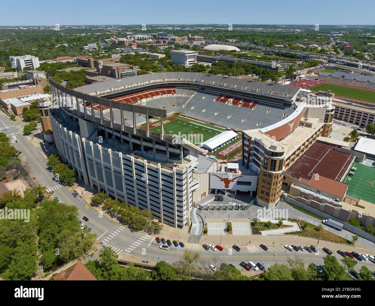 Darrell K Royal Memorial Stadium in Austin, Texas, on the campus of the University of Texas Stock Photo