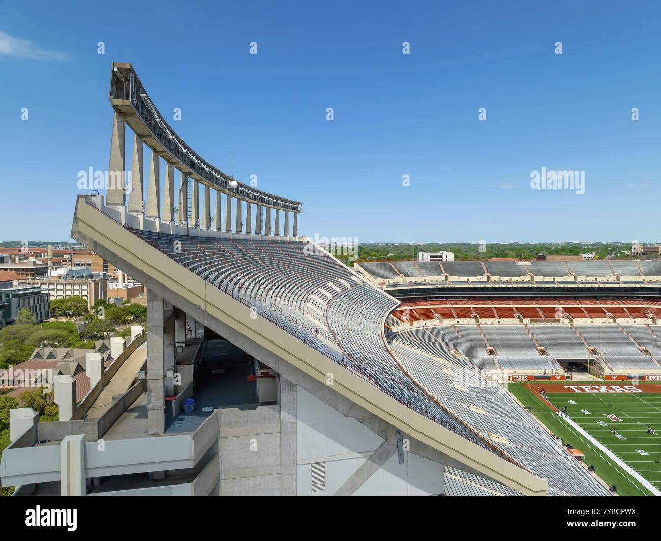 Darrell K Royal Memorial Stadium in Austin, Texas, on the campus of the University of Texas Stock Photo