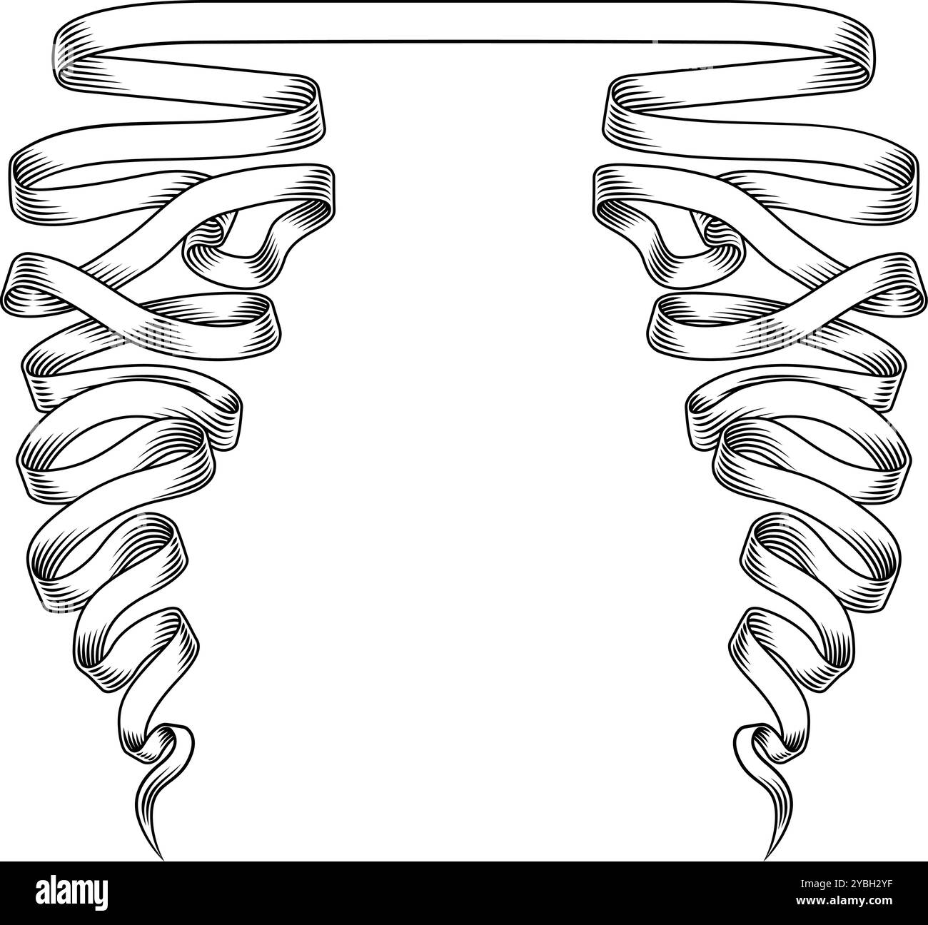 Ribbon Scroll Parchment Banner Vintage Woodcut Stock Vector Image & Art ...