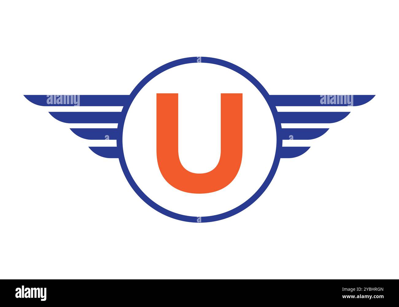 Letter U Wing Logotype. Speed Symbol Vector Stock Vector Image & Art ...