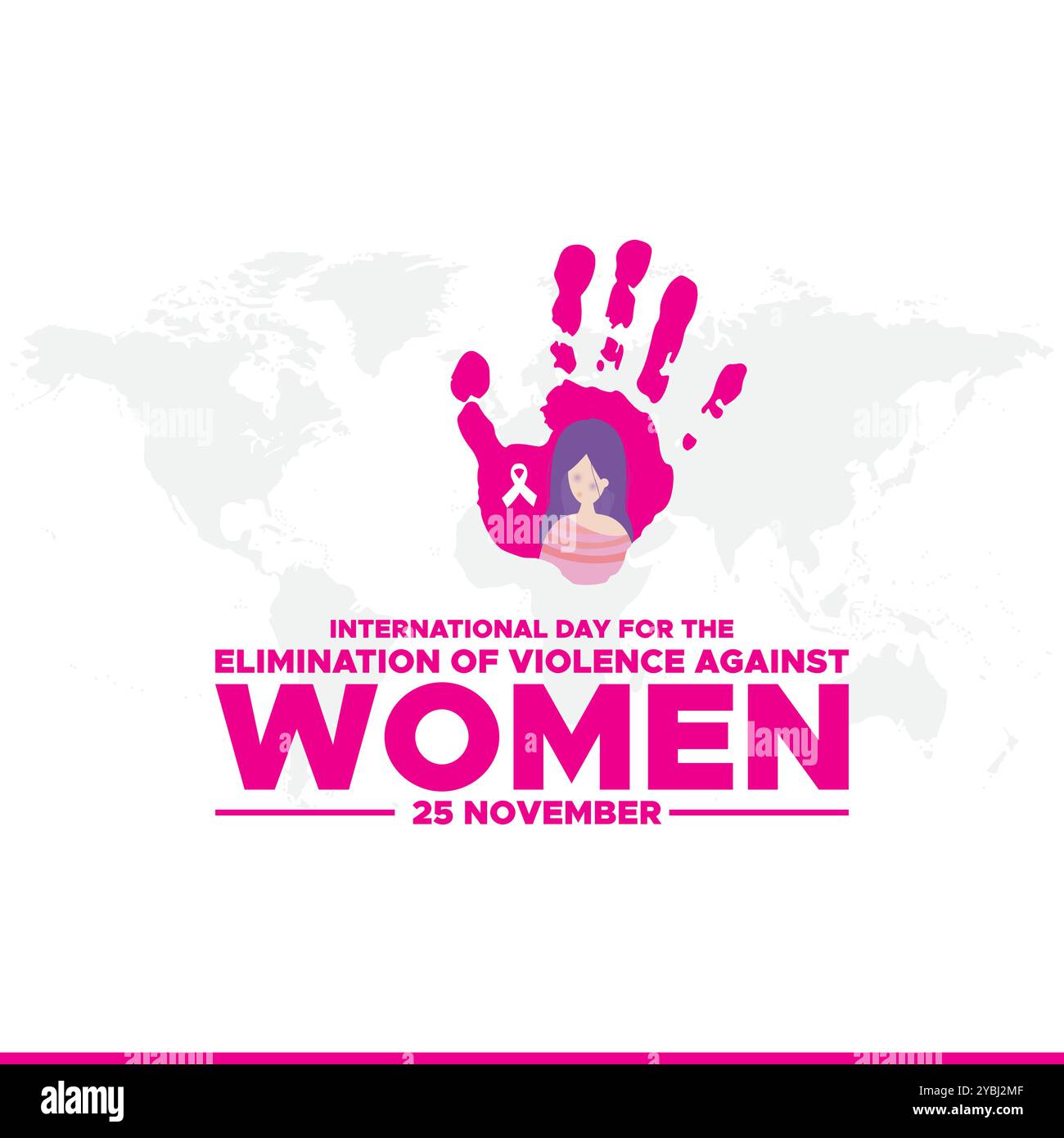 International Day for the Elimination of Violence against Women vector ...