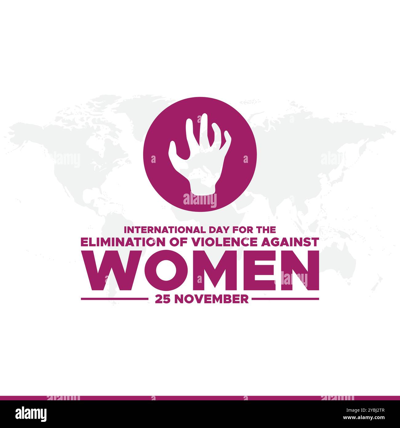 International Day for the Elimination of Violence against Women vector ...